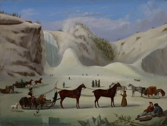 Le cône de glace, Chutes Montmorency, Québec